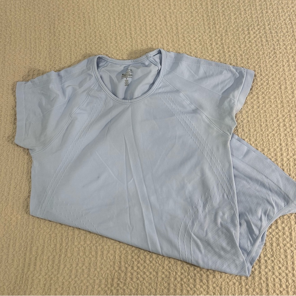 Athleta Speedlight Seamless Tee in Quarry Blue Size Small